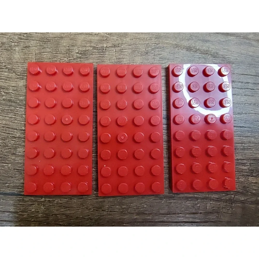 Lego Plate 4x8 [3035] Red x3